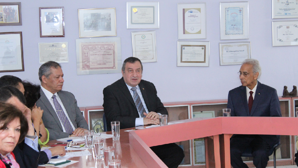 Essam Sharaf at HU - Heliopolis University for Sustainable Development